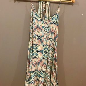 🖤2 for $30 backless boho halter skater dress